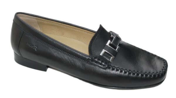 S015 Sioux mocassin “Cambria” zwart leer