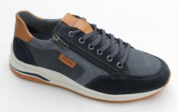 Sioux veterschoen sneaker met rits Turibio 702-J blauw combi