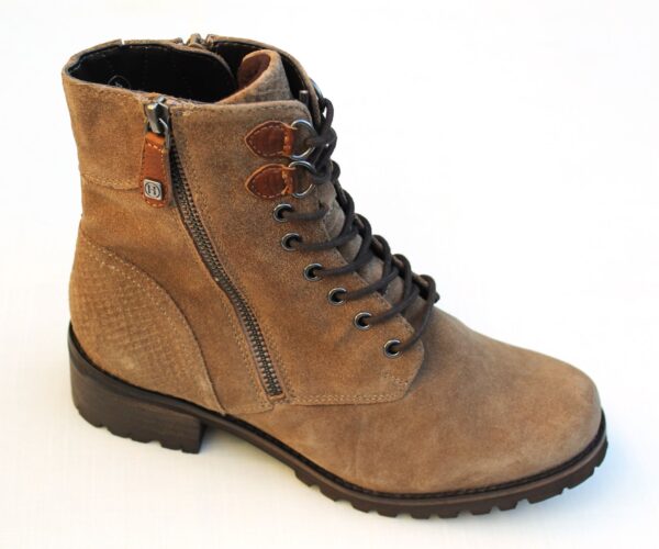 H134 Helioform half hoge veterboot taupe suède