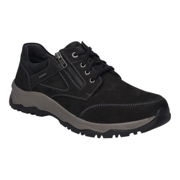 JSH006 Josef Seibel veterschoen “Leroy 55” met “TopDryTex” zwart gevet nubuck