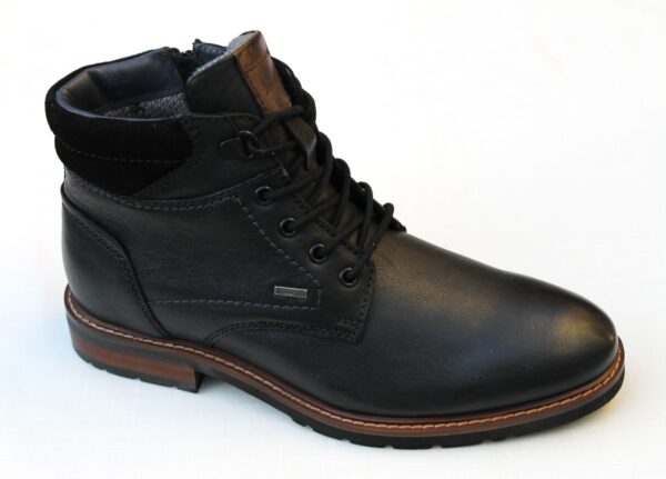 SH008 Sioux half hoge veterboot “Rostolo-701 Tex” zwart leer