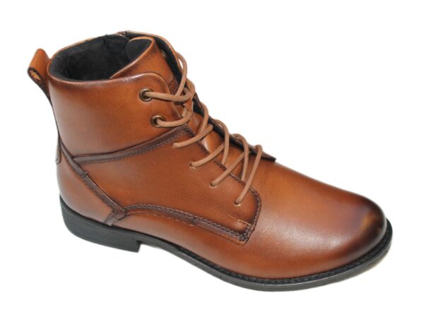 Josef Seibel dames veterbootje Simona 05 cognac leer